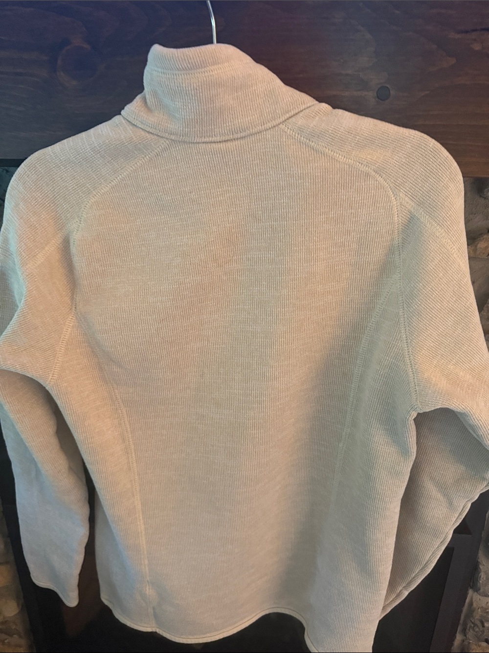 Patagonia Women's Tan-Cream 1/4 Zip Fleece Pullover - Picture 8 of 8